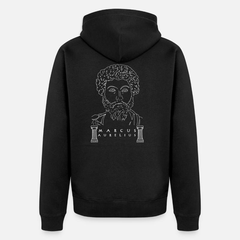 MARCVS AVRELIVS - Veste à capuche bio Premium Unisexe - noir