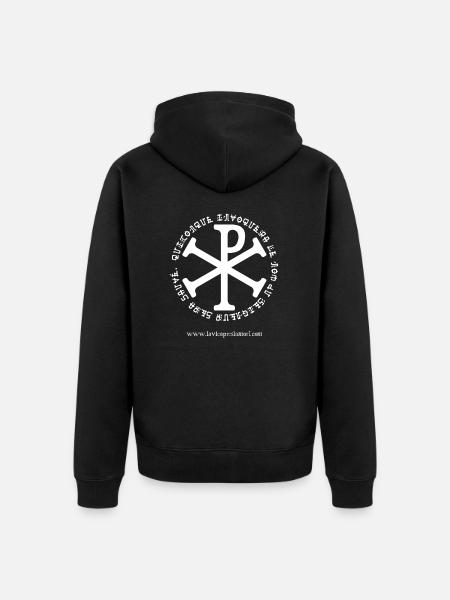 Chrisme blanc - Veste à capuche bio Premium Unisexe - noir