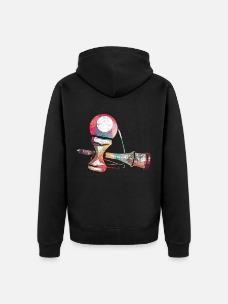Kendama - Unisex Premium Organic Zip Hoodie - black