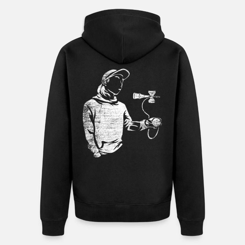 Kendama - Veste à capuche bio Premium Unisexe - noir