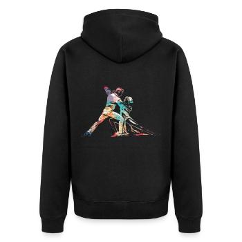 Danse Tango - Veste à capuche bio Premium Unisexe - noir - Dos - Nico (187cm)