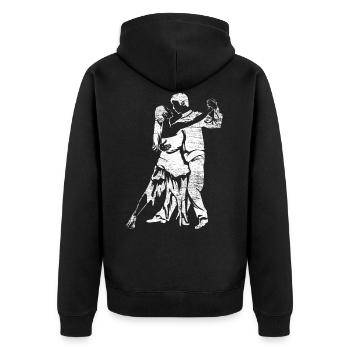Danse Tango - Veste à capuche bio Premium Unisexe - noir - Dos - Nico (187cm)