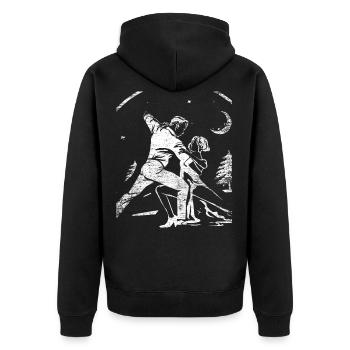 Danse Tango - Veste à capuche bio Premium Unisexe - noir - Dos - Nico (187cm)