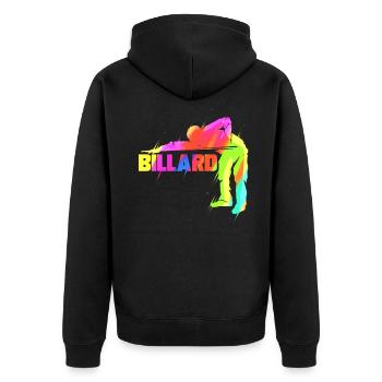 Billard billard snooker cadeau - Veste à capuche bio Premium Unisexe - noir - Dos - Nico (187cm)