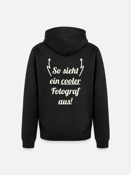 Fotograf - Unisex Premium Bio Zip Hoodie - Schwarz