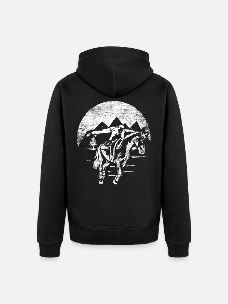 Vaulting - Unisex Premium Organic Zip Hoodie - black