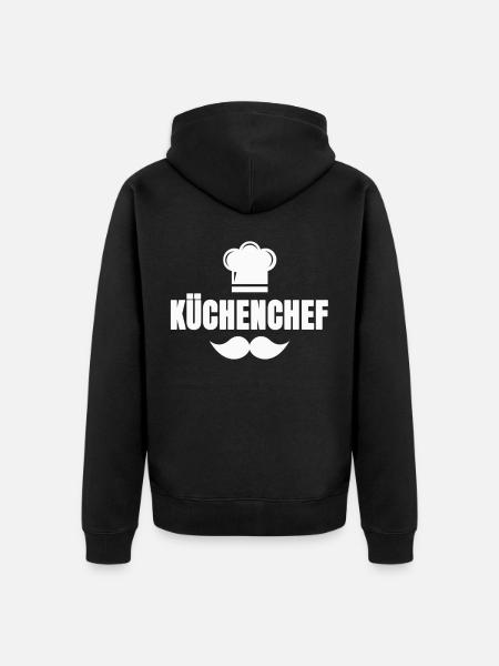 Küchenchef - Unisex Premium Bio Zip Hoodie - Schwarz