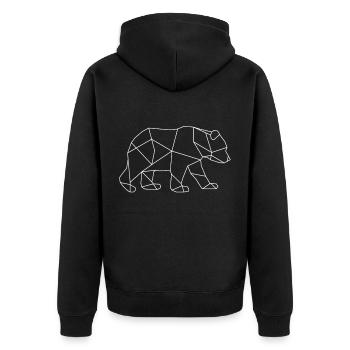 Ours ours polaire - Veste à capuche bio Premium Unisexe - noir - Dos - Nico (187cm)