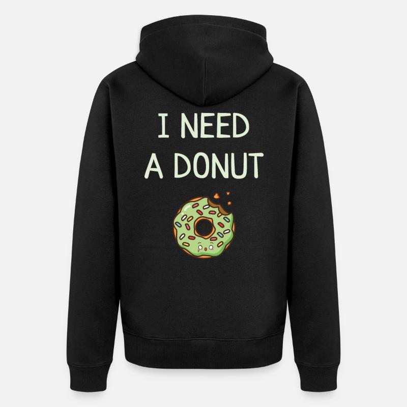 Donut - Veste à capuche bio Premium Unisexe - noir