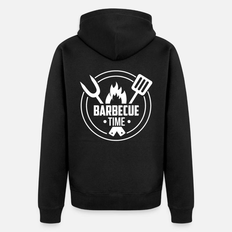 BBQ Time - Veste à capuche bio Premium Unisexe - noir