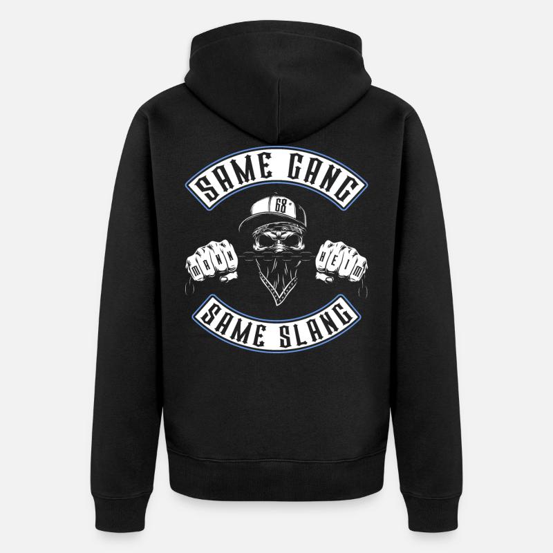 Mannheim 68 Slang Gang - Veste à capuche bio Premium Unisexe - noir