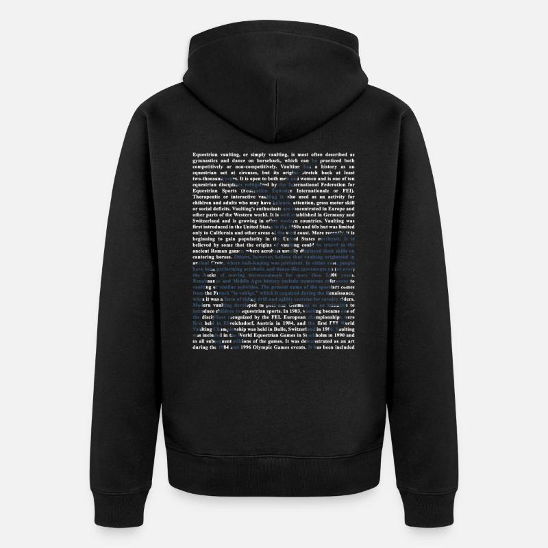Voltigage - Veste à capuche bio Premium Unisexe - noir