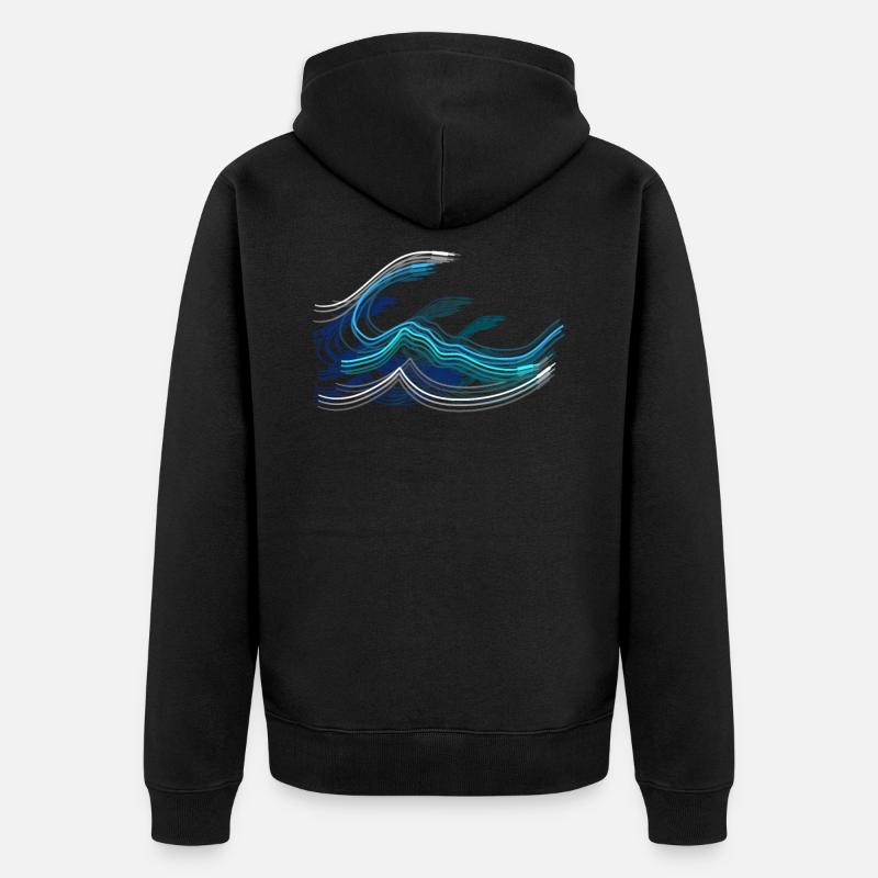 Aux Wellen Tontechniker & Sontechnik Geschenk - Veste à capuche bio Premium Unisexe - noir