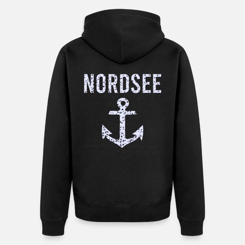 Mer du Nord - Veste à capuche bio Premium Unisexe - noir