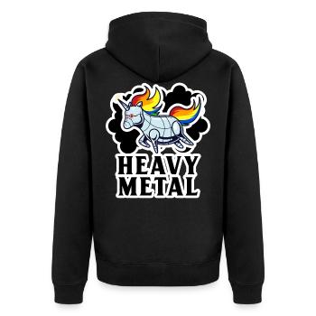 Heavy Metal Punk rock drôle cadeau heavy metal - Veste à capuche bio Premium Unisexe - noir - Dos - Nico (187cm)