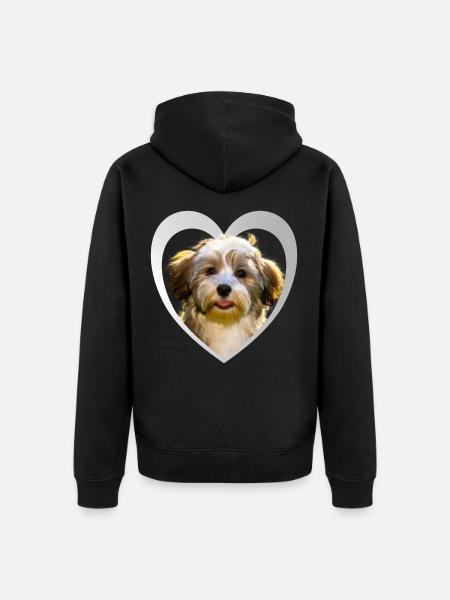 Havanese - Havanese Dog - Unisex Premium Organic Zip Hoodie - black