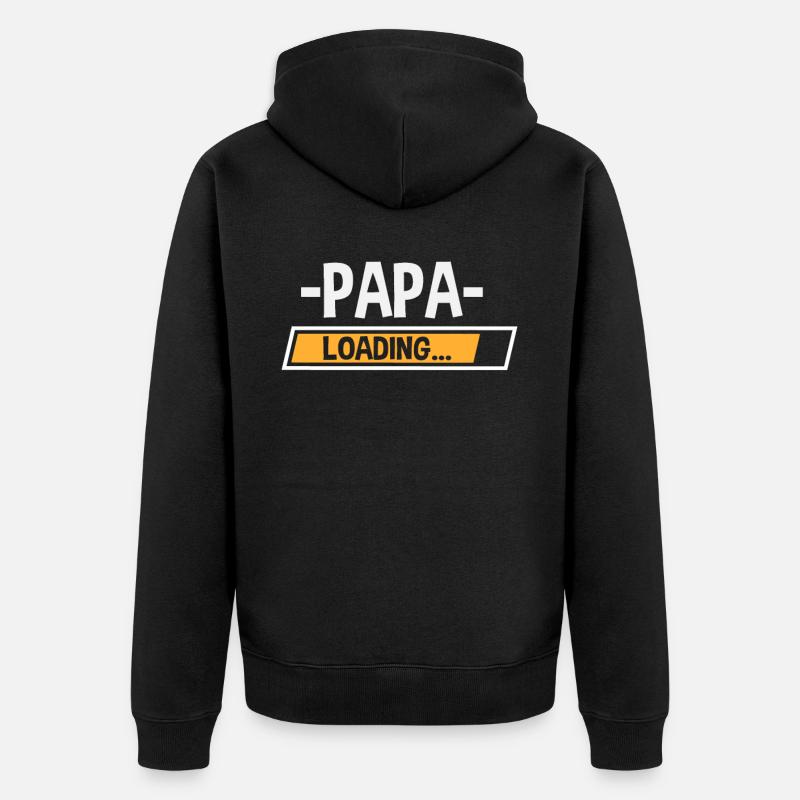 Papa Loading - Veste à capuche bio Premium Unisexe - noir