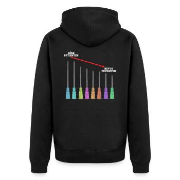 Mauvais Patients Gentils Professionnels de santé - Veste à capuche bio Premium Unisexe - noir - Dos - Nico (187cm)