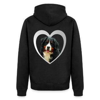 I Love my Berner Sennenhund - Berner Sennenhund - Veste à capuche bio Premium Unisexe - noir - Dos - Nico (187cm)