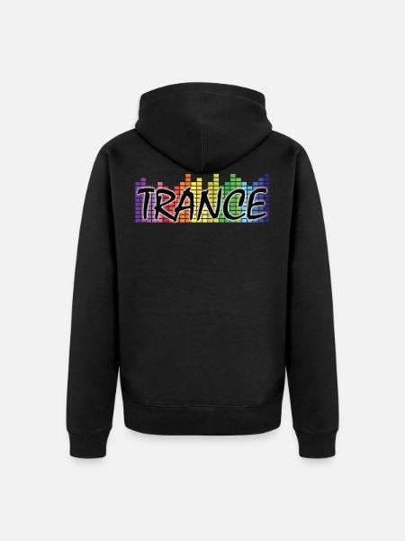 Trance - Electronic Music - Unisex Premium Organic Zip Hoodie - black