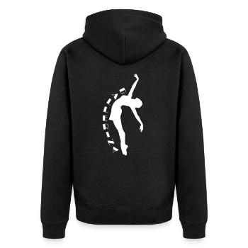 Danseur Ballet Danse Ballerine École de danse - Veste à capuche bio Premium Unisexe - noir - Dos - Nico (187cm)