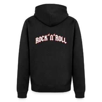 Rock and Roll - Veste à capuche bio Premium Unisexe - noir - Dos - Nico (187cm)