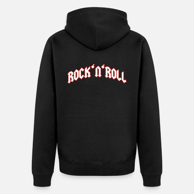 Rock and Roll - Veste à capuche bio Premium Unisexe - noir