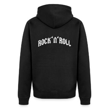 Rock and Roll - Veste à capuche bio Premium Unisexe - noir - Dos - Nico (187cm)