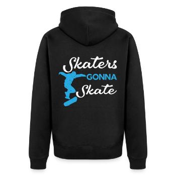 Skateboarder Skateboard - Veste à capuche bio Premium Unisexe - noir - Dos - Nico (187cm)
