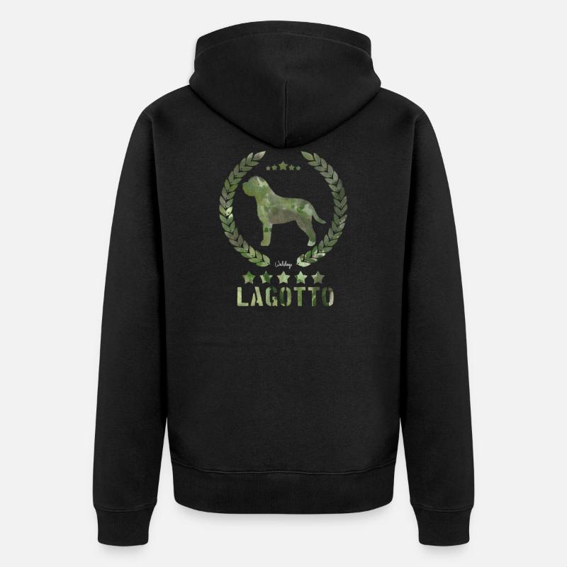 lagottoarmy - Veste à capuche bio Premium Unisexe - noir