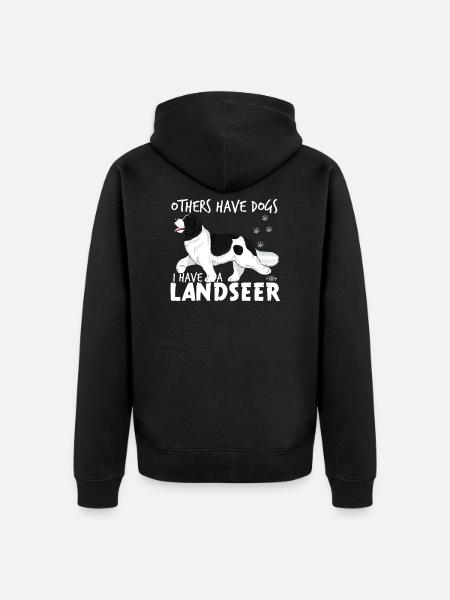 landseerdogs - Veste à capuche bio Premium Unisexe - noir