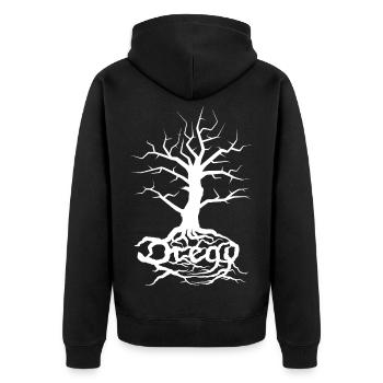 Dread Tree White - Veste à capuche bio Premium Unisexe - noir - Dos - Nico (187cm)