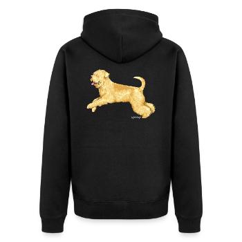 Wheaten Terrier 2 - Veste à capuche bio Premium Unisexe - noir - Dos - Nico (187cm)