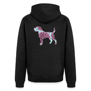 Flower Parson - Veste à capuche bio Premium Unisexe - noir - Dos - Nico (187cm)