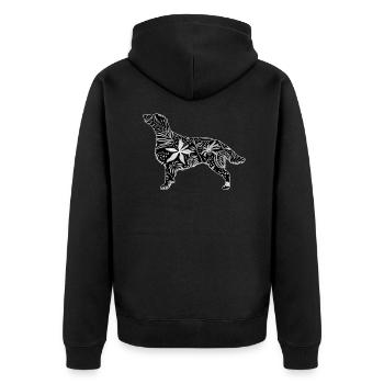 Fleur Flattie - Veste à capuche bio Premium Unisexe - noir - Dos - Nico (187cm)