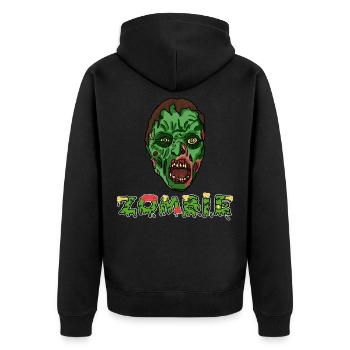 zombie - Veste à capuche bio Premium Unisexe - noir - Dos - Nico (187cm)