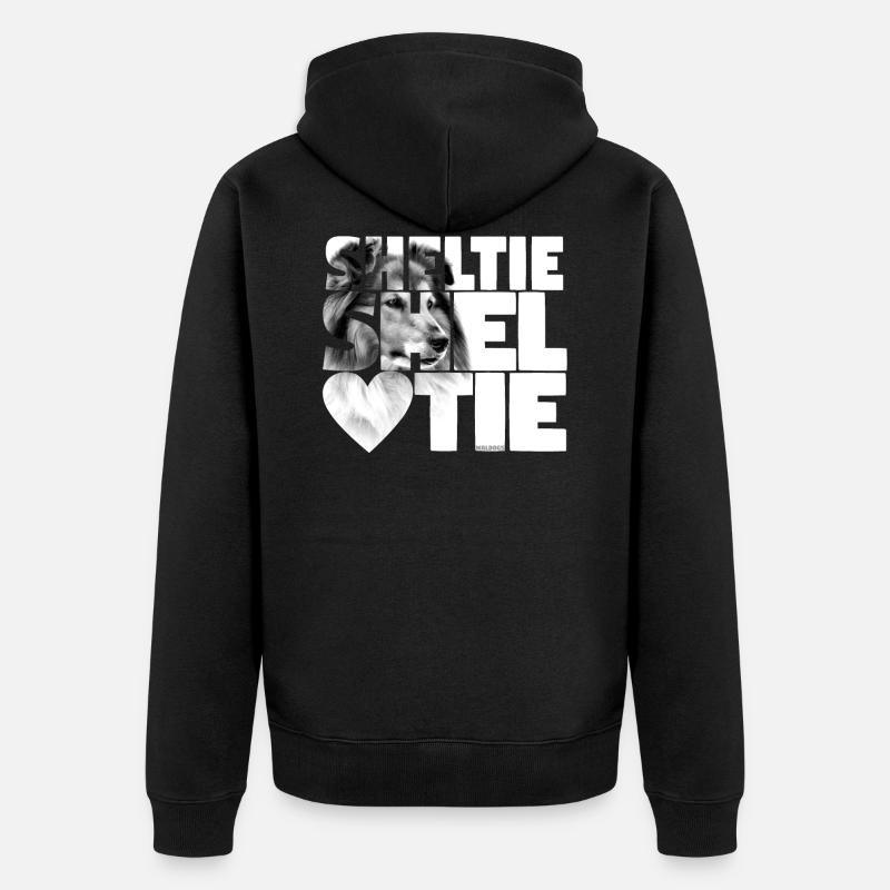 NASSU Sheltie 02 - Veste à capuche bio Premium Unisexe - noir