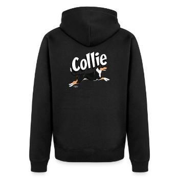 nahkacollie2 - Veste à capuche bio Premium Unisexe - noir - Dos - Nico (187cm)