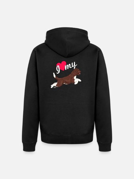 lagottolove2 - Unisex Premium Organic Zip Hoodie - black