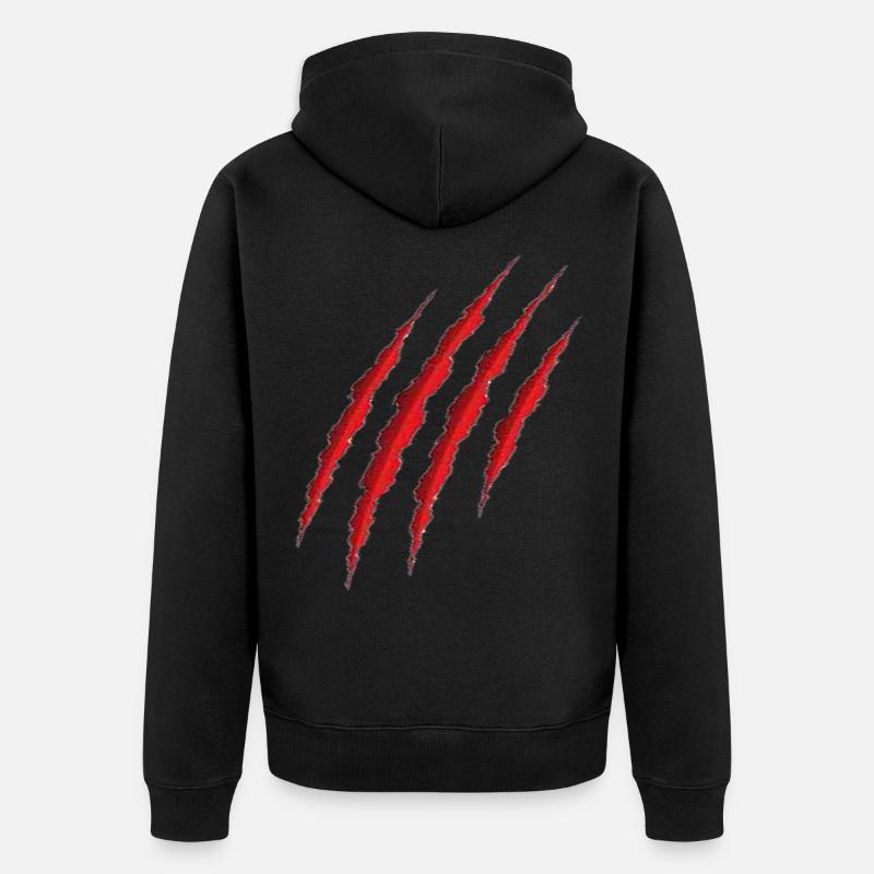 La griffe rouge - Veste à capuche bio Premium Unisexe - noir