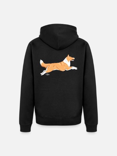 pkcollietan - Unisex Premium Organic Zip Hoodie - black