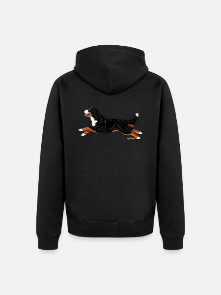Bouvier bernois - Veste à capuche bio Premium Unisexe - noir
