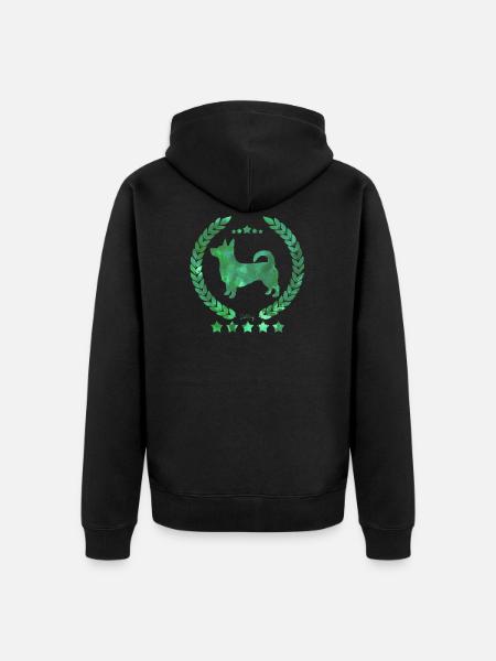 heelerarmy3 - Unisex Premium Organic Zip Hoodie - black