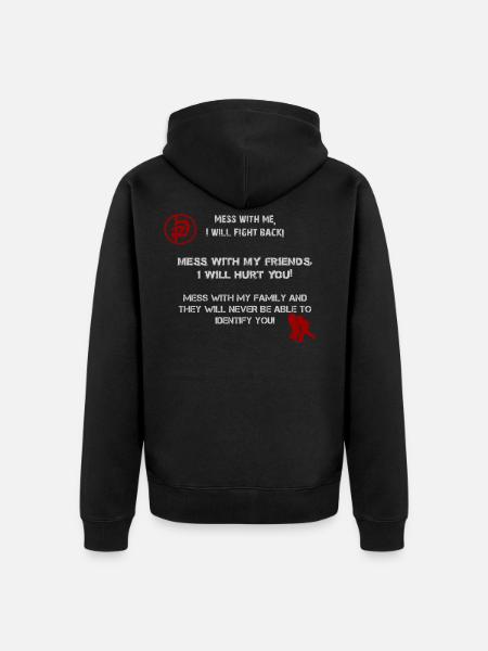 Krav Maga - Unisex Premium Bio Zip Hoodie - Schwarz