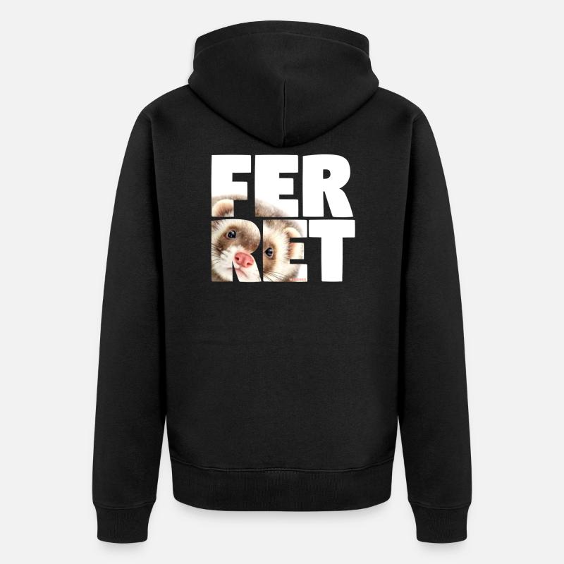 NASSU Ferret - Veste à capuche bio Premium Unisexe - noir