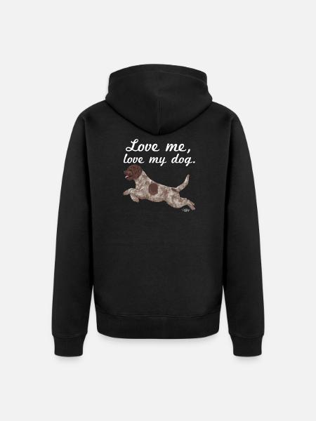 lagottolovemy5 - Unisex Premium Organic Zip Hoodie - black