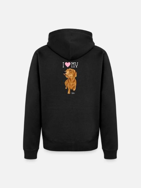 karkkislove3 - Unisex Premium Organic Zip Hoodie - black