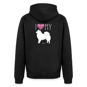 japsilovediamonds - Veste à capuche bio Premium Unisexe - noir - Dos - Nico (187cm)