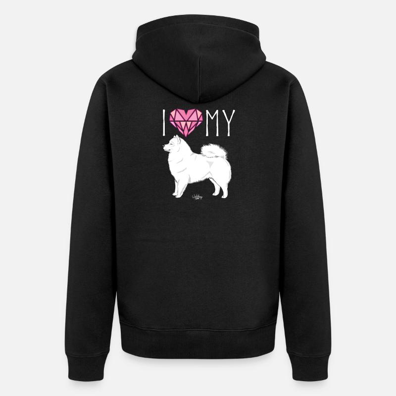 japsilovediamonds - Unisex Premium Bio Zip Hoodie - Schwarz
