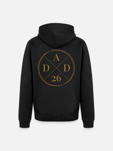 Far 26 Baby Far Fars Dag Gave Far 2026 - Premium økologisk unisex-hættejakke - sort